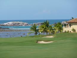 Book a tee time at a golf course while in port.