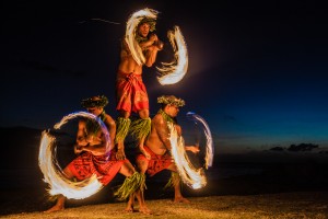 Attend a luau with fire dancers to light up the night!