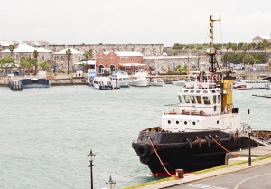 Tugboat at Harbor on Bermuda