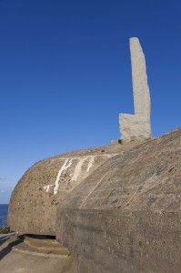 Ranger monument, Pointe du Hoc memorial, Omaha Beach, Lower Norm