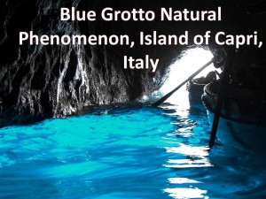 Blue Grotto, Island of Capri, Italy. Natural Phenomenon.