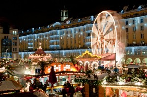 christmas Christmas market in Dresden. It is Germany's oldest Christmas Market with a very long history dating back to 1434.