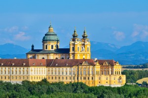Ansicht Stift Melk Wachau Österreich