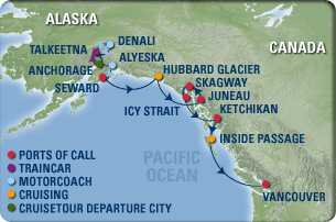 map of royal caribbean alaska cruise