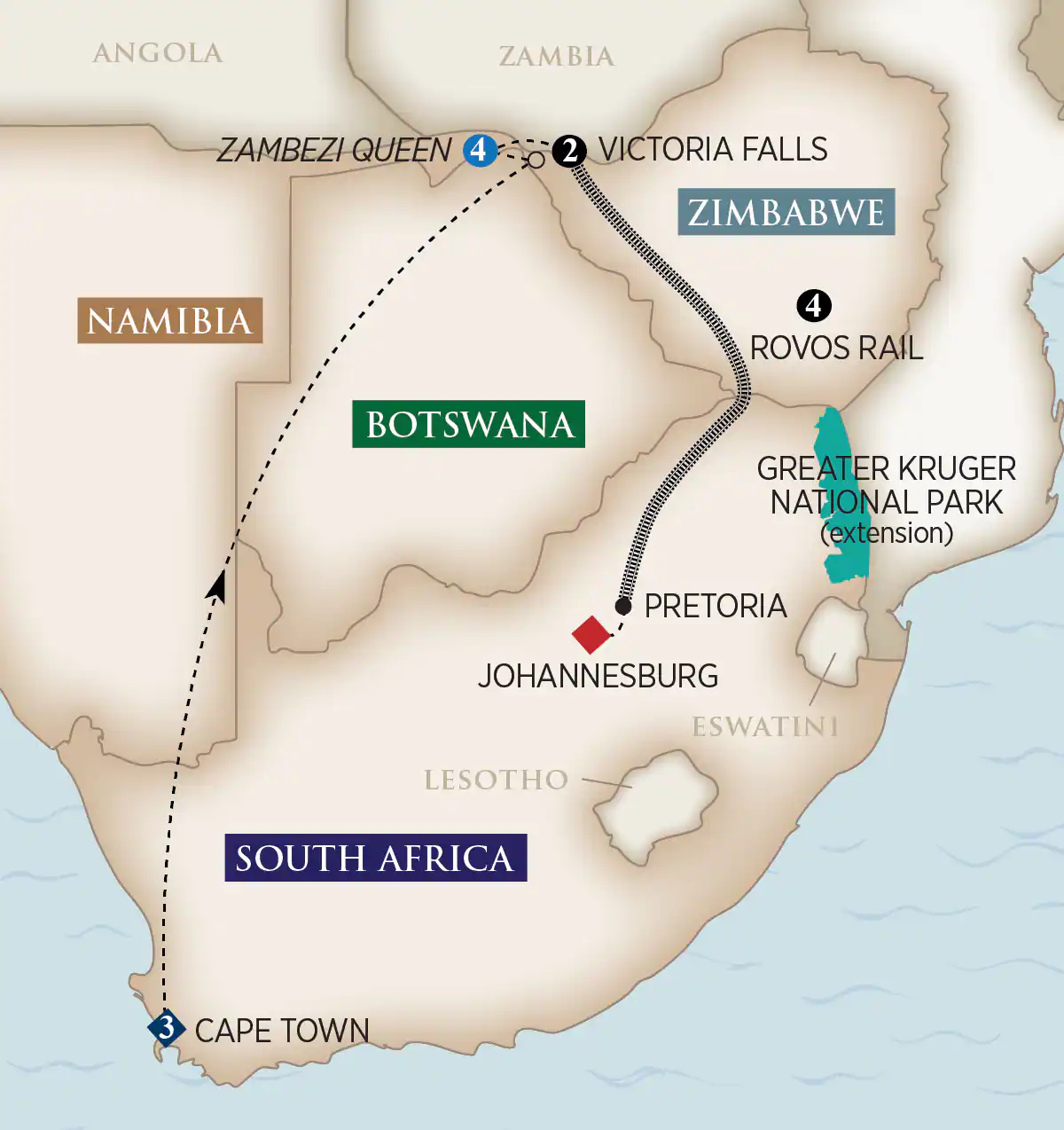 14 Day AmaWaterways River Cruise from Cape Town to Johannesburg 2027 - 