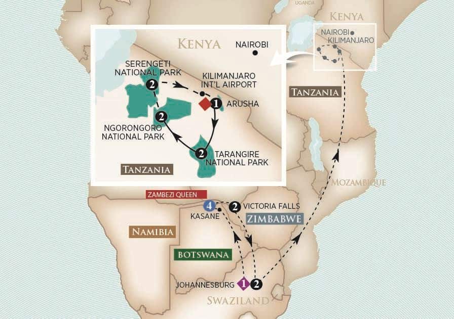 <span>17 Day AmaWaterways River Cruise from Johannesburg to Arusha 2025</span>