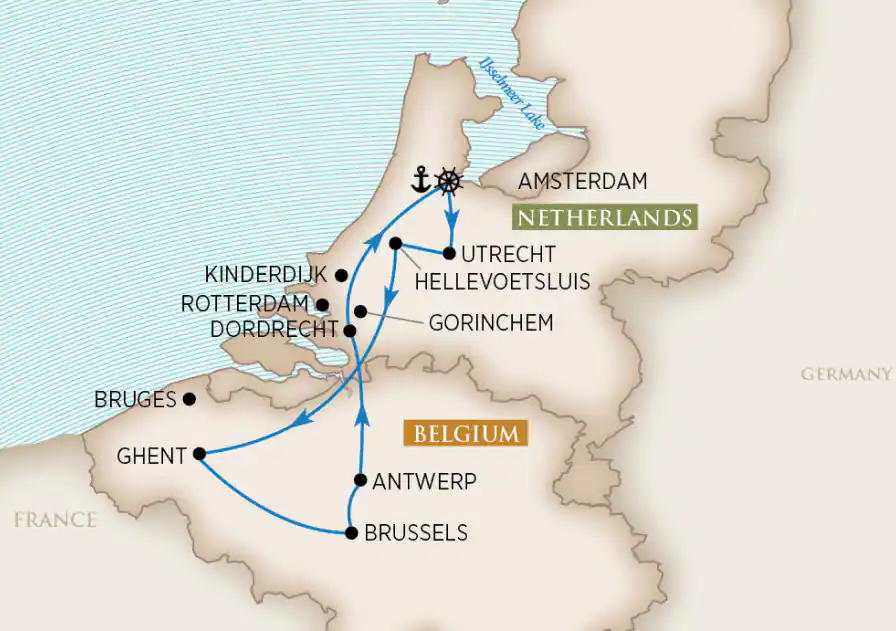 8 Day AmaWaterways River Cruise from Amsterdam to Amsterdam 2025 - 