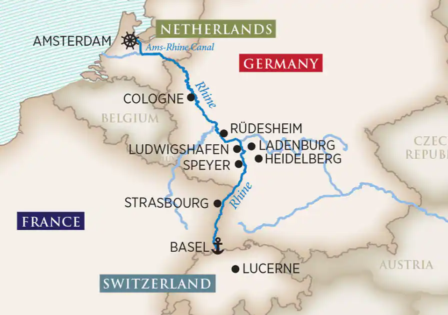 8 Day AmaWaterways River Cruise from Amsterdam to Basel 2027 - 