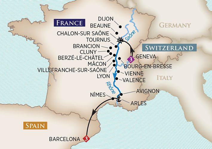 8 Day AmaWaterways River Cruise from Arles to Chalon-sur-Saône 2022