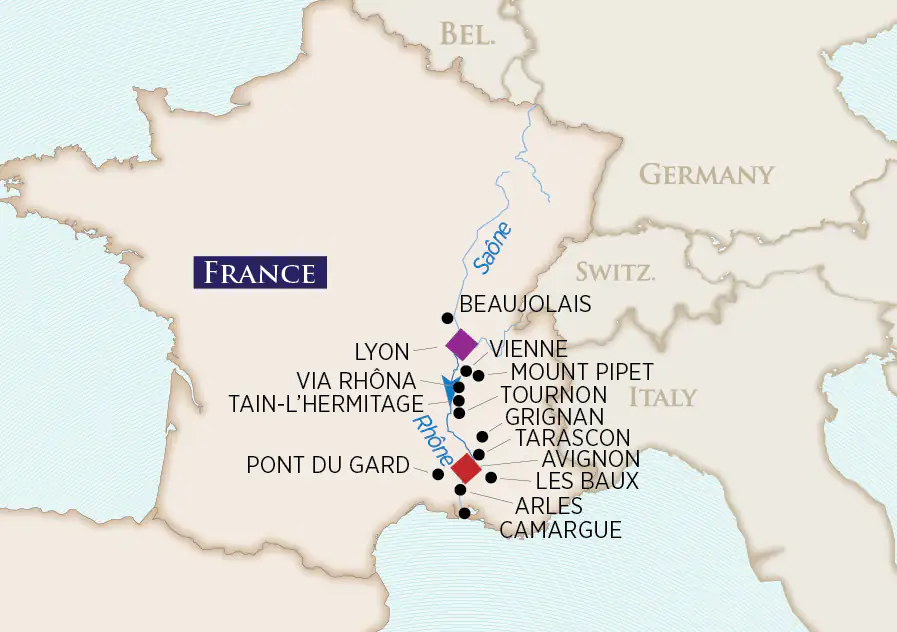 <span>8 Day AmaWaterways River Cruise from Arles to Lyon 2025</span>