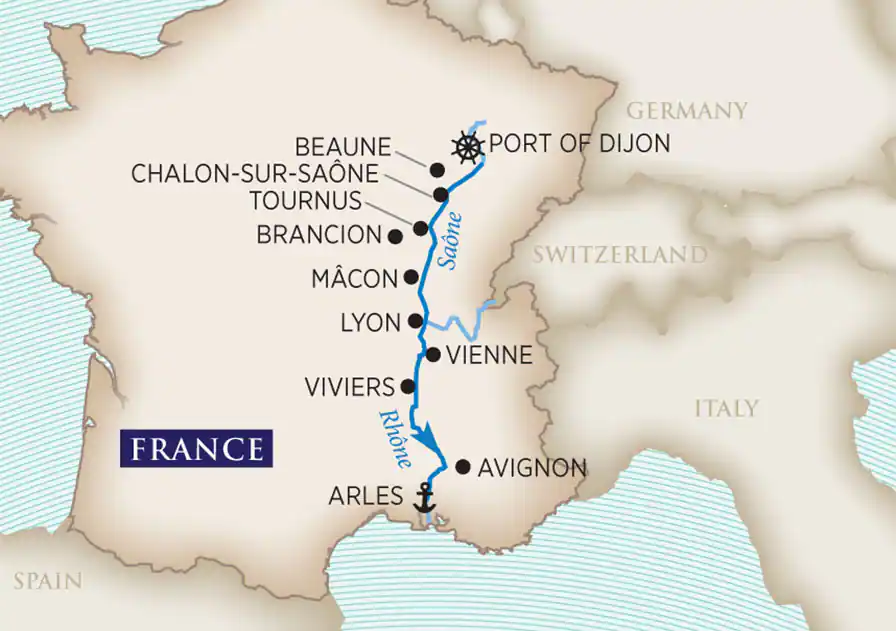 8 Day AmaWaterways River Cruise from Arles to Port of Dijon 2027 - 