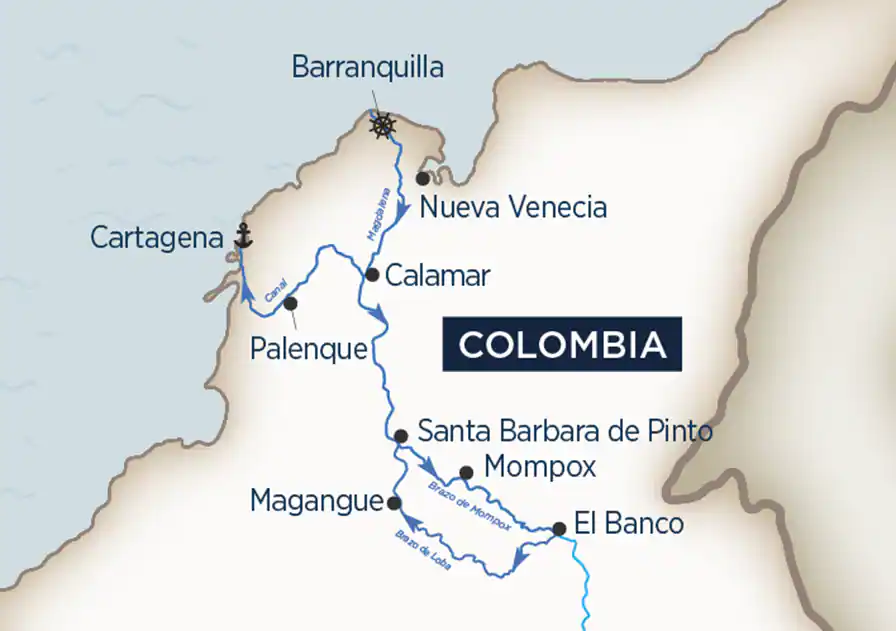 <span>8 Day AmaWaterways River Cruise from Barranquilla to Cartagena 2025</span>