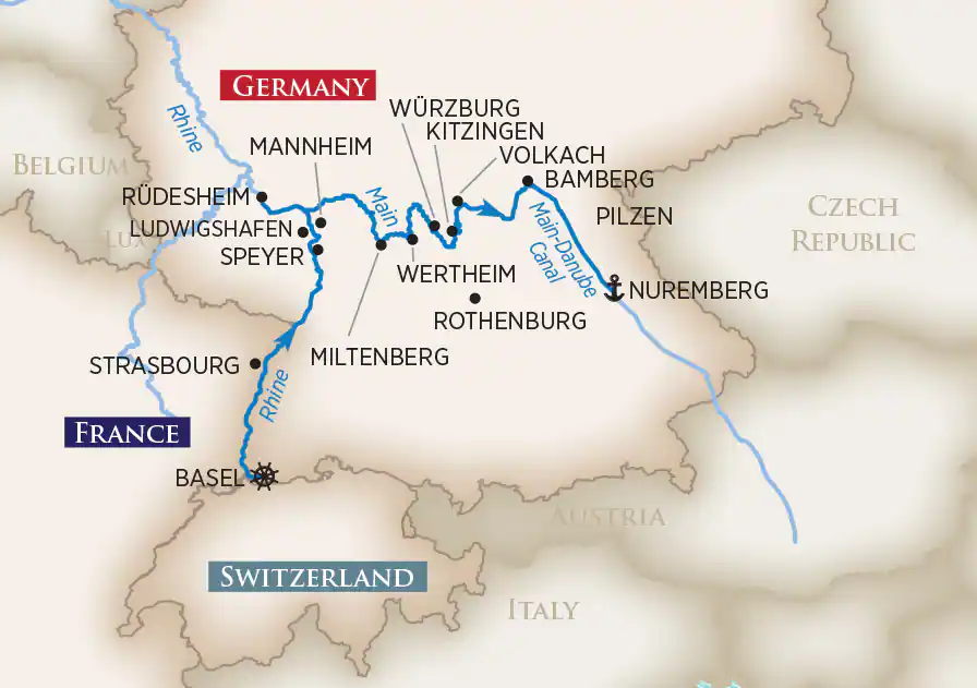 <span>8 Day AmaWaterways River Cruise from Basel to Nuremberg 2024</span>
