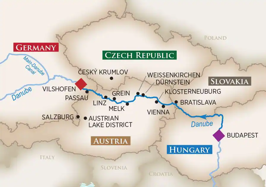 <span>8 Day AmaWaterways River Cruise from Budapest to Vilshofen 2024</span>
