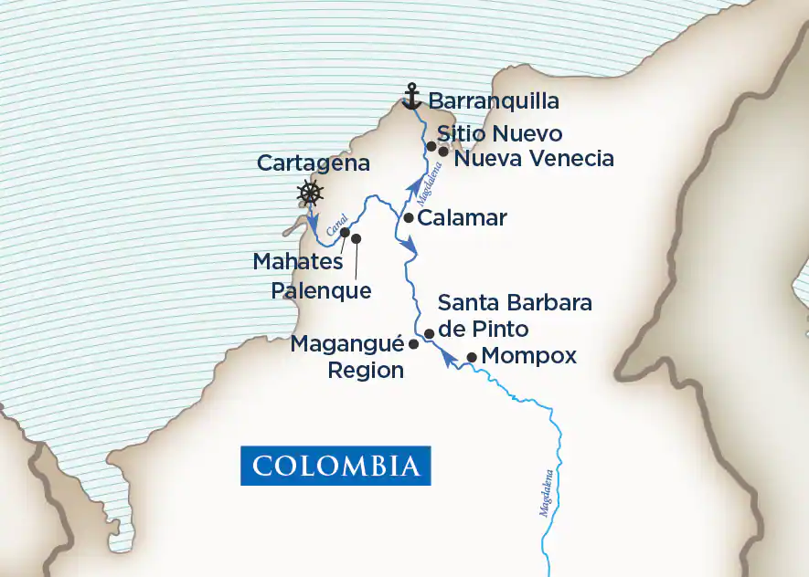 8 Day AmaWaterways River Cruise from Cartagena to Barranquilla 2026 - 