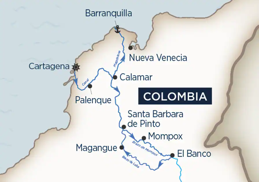 <span>8 Day AmaWaterways River Cruise from Cartagena to Barranquilla 2025</span>