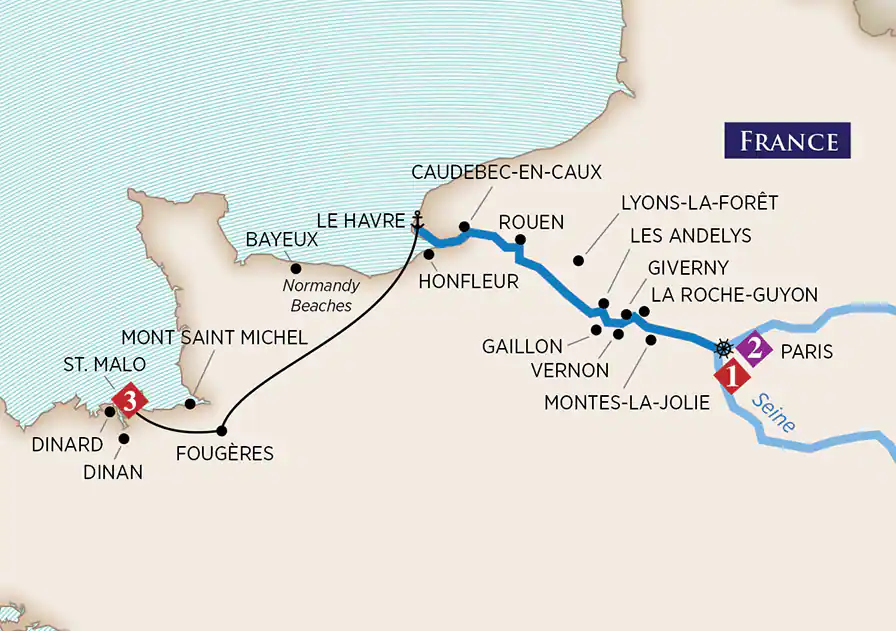 <span>8 Day AmaWaterways River Cruise from Le Havre to Paris 2025</span>