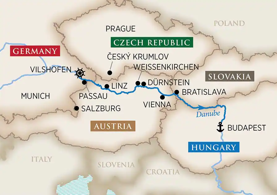 8 Day AmaWaterways River Cruise from Vilshofen to Budapest 2027 - 