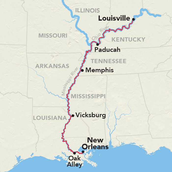 12 Day American Cruise Lines River Cruise from New Orleans to Nashville 2028 - 