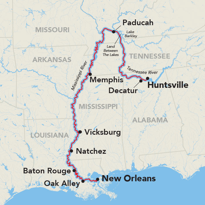 14 Day American Cruise Lines River Cruise from New Orleans to Louisville 2028 - 