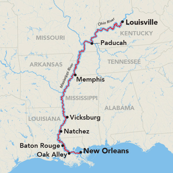 15 Day American Cruise Lines River Cruise from New Orleans to Louisville 2028 - 