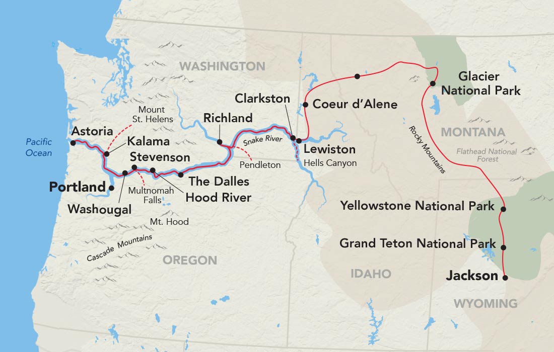 16 Day American Cruise Lines River Cruise from Hayden Island to Jackson 2028 - 