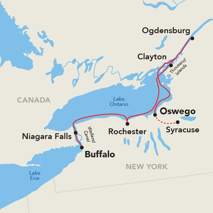 9 Day American Cruise Lines River Cruise from Buffalo to Oswego 2027 - 