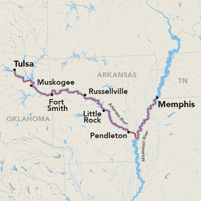 9 Day American Cruise Lines River Cruise from Memphis to Tulsa 2026 - 