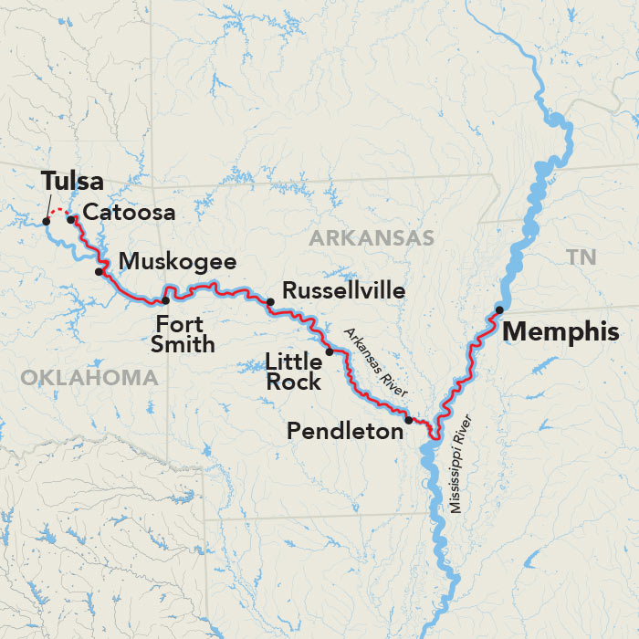 9 Day American Cruise Lines River Cruise from Memphis to Tulsa 2027 - 