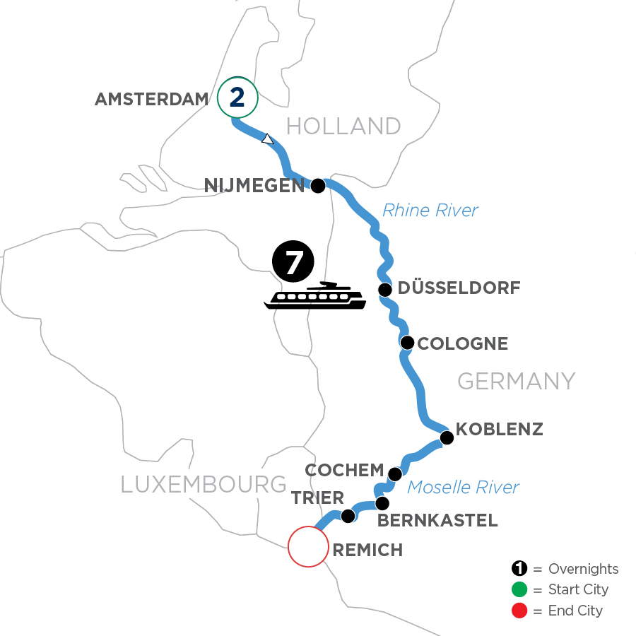 10 Day Avalon Waterways River Cruise from Amsterdam to Remich 2027 - WARQ
