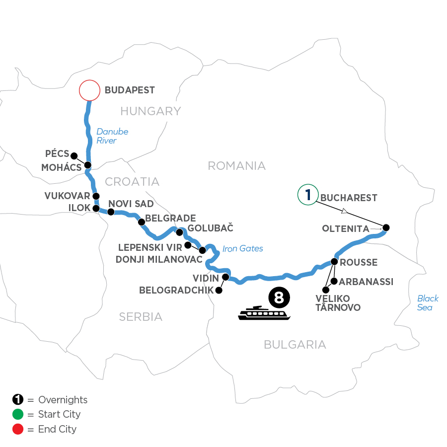 10 Day Avalon Waterways River Cruise from Bucharest to Budapest 2027 - WOBB
