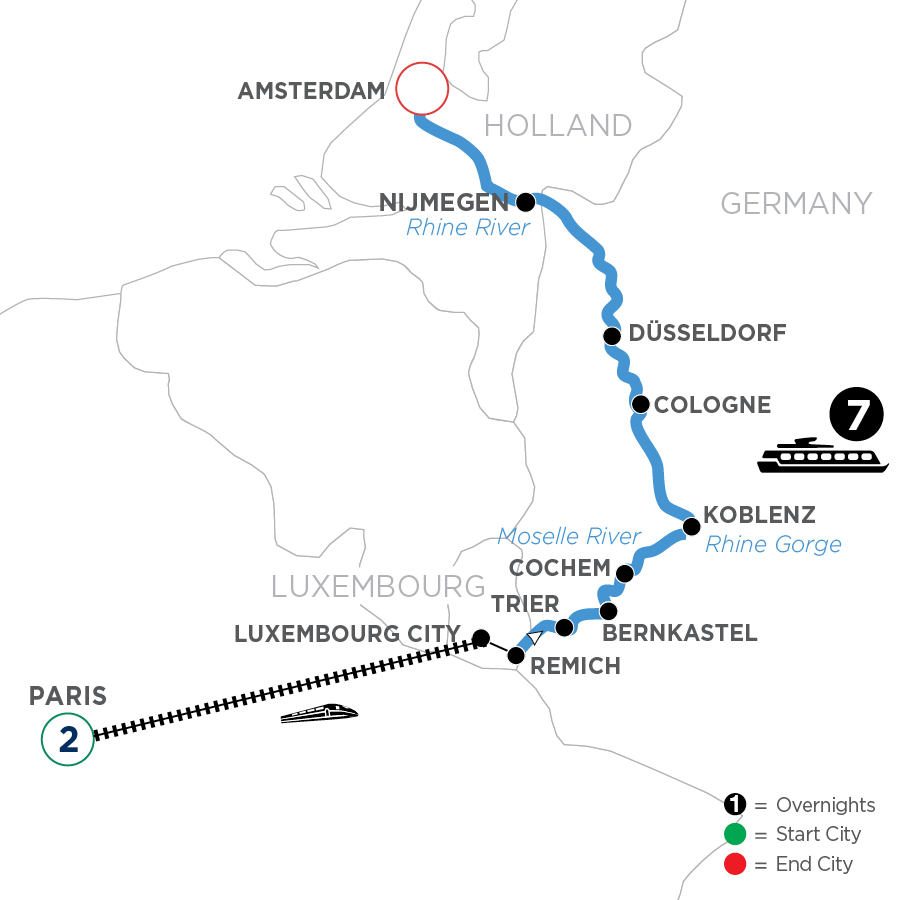 10 Day Avalon Waterways River Cruise from Paris to Amsterdam 2027 - WRAQ
