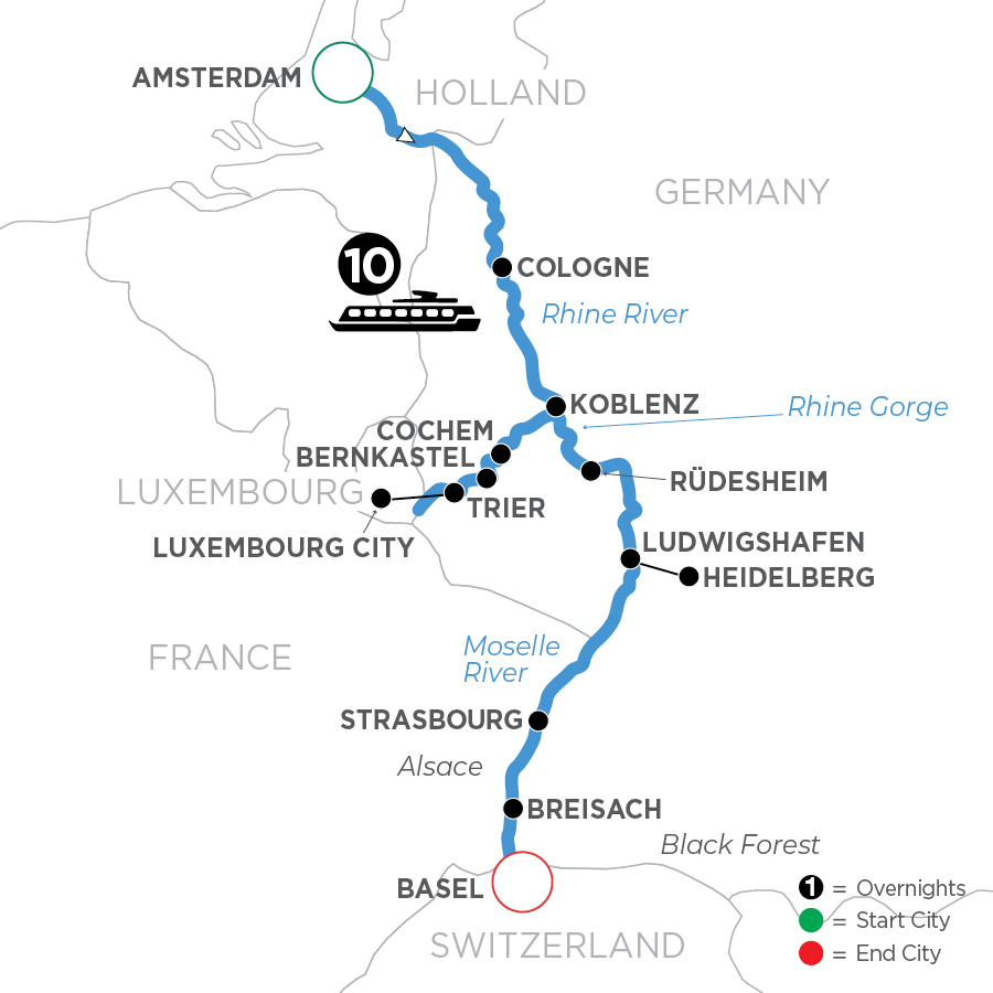 11 Day Avalon Waterways River Cruise from Amsterdam to Basel 2027 - WHZ