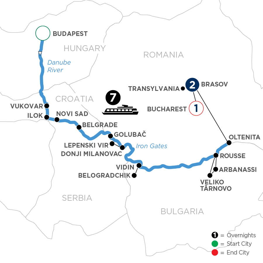 11 Day Avalon Waterways River Cruise from Budapest to Bucharest 2027 - WBOE