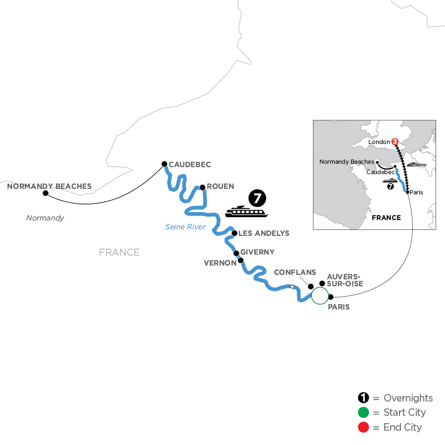 11 Day Avalon Waterways River Cruise from Paris to London 2027 - WPP1