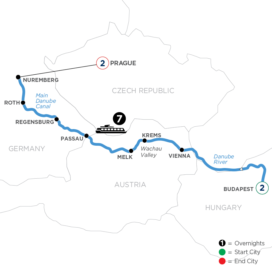 12 Day Avalon Waterways River Cruise from Budapest to Prague 2027 - WBNY