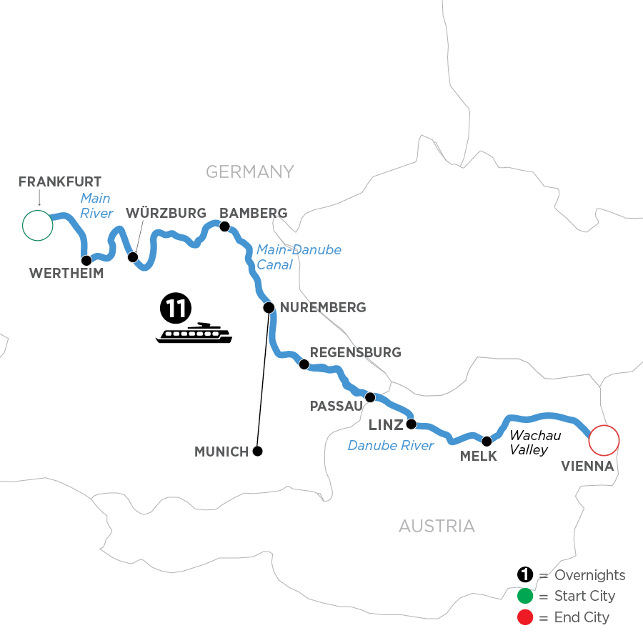 12 Day Avalon Waterways River Cruise from Frankfurt to Vienna 2027 - WFV