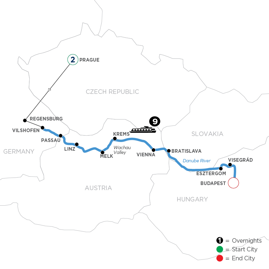 12 Day Avalon Waterways River Cruise from Prague to Budapest 2027 - WKBQ