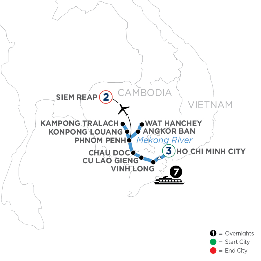 13 Day Avalon Waterways River Cruise from Ho Chi Minh City to Siem Reap 2027 - WHSI