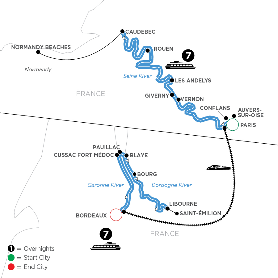 15 Day Avalon Waterways River Cruise from Paris to Bordeaux 2027 - WPX