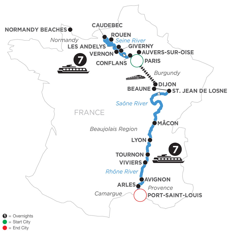 15 Day Avalon Waterways River Cruise from Paris to Port-Saint-Louis 2023