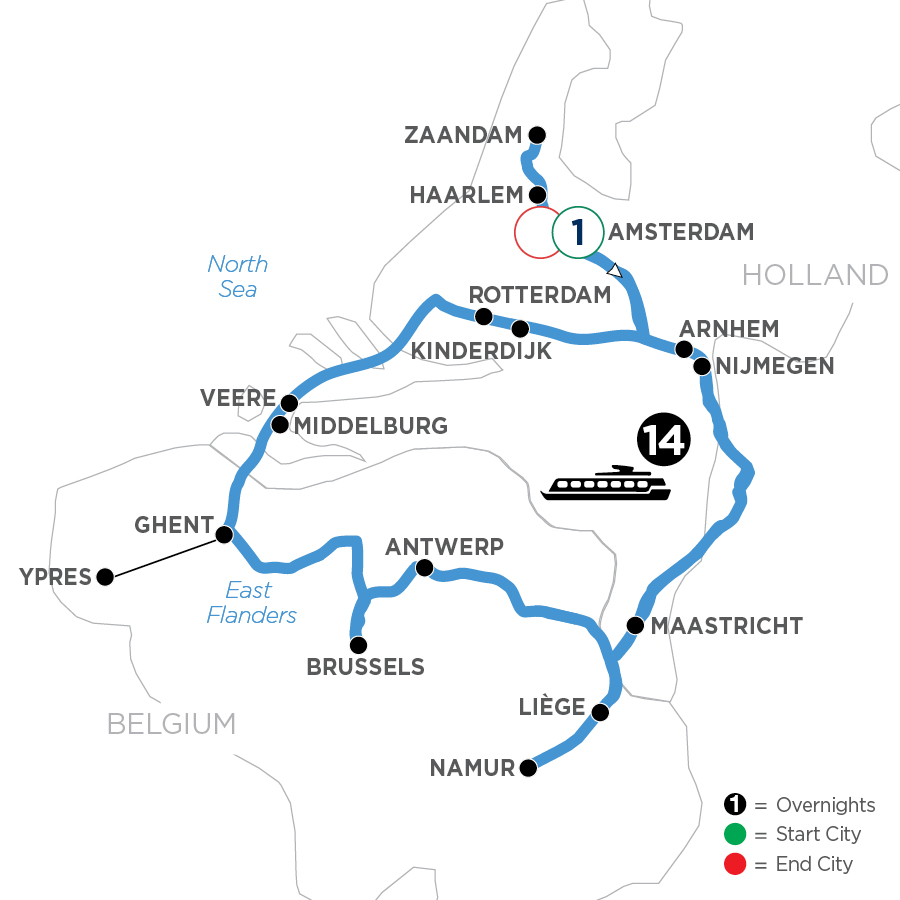 16 Day Avalon Waterways River Cruise from Amsterdam to Amsterdam 2027 - WHHQ