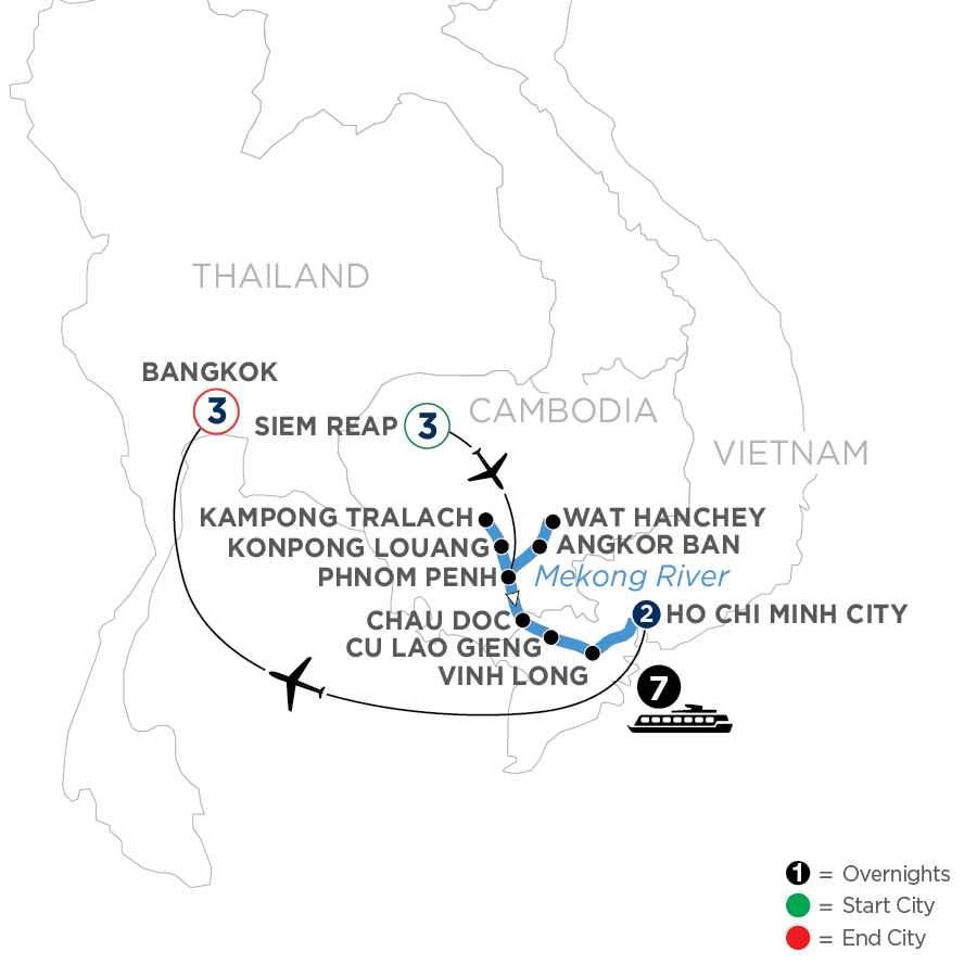 16 Day Avalon Waterways River Cruise from Siem Reap to Bangkok 2027 - WSHB