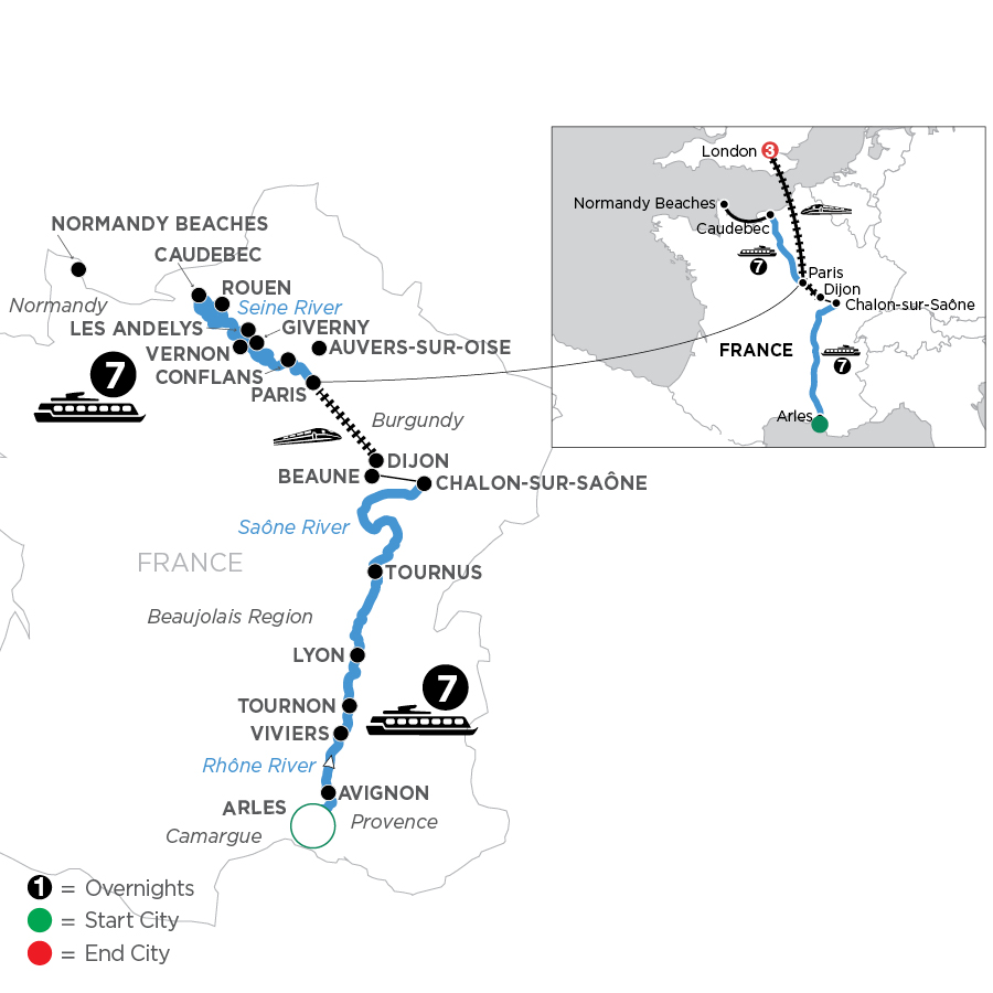 18 Day Avalon Waterways River Cruise from Arles to London 2027 - WLP3