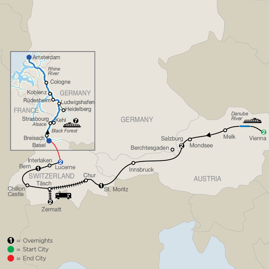 18 Day Avalon Waterways River Cruise from Vienna to Amsterdam 2027 - XZC5