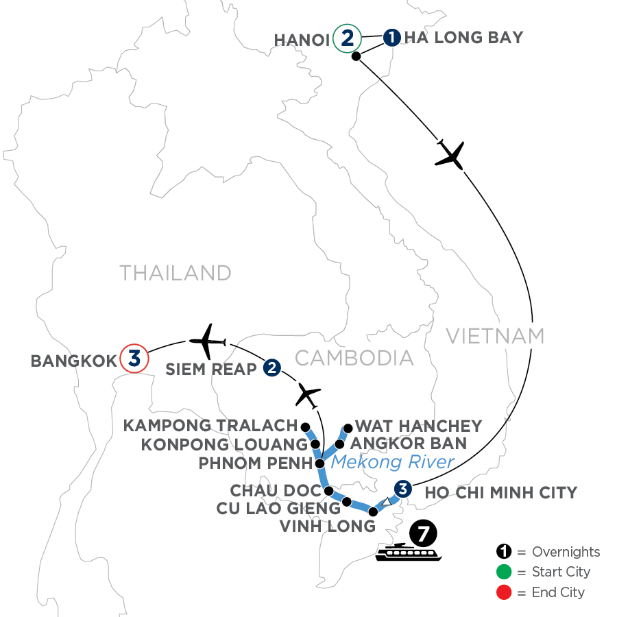19 Day Avalon Waterways River Cruise from Hanoi to Bangkok 2027 - WHSN