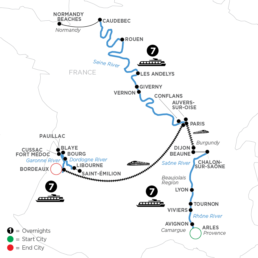 22 Day Avalon Waterways River Cruise from Arles to Bordeaux 2027 - WLX