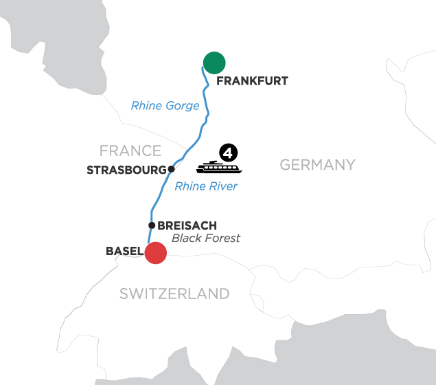 5 Day Avalon Waterways River Cruise from Frankfurt to Basel 2023