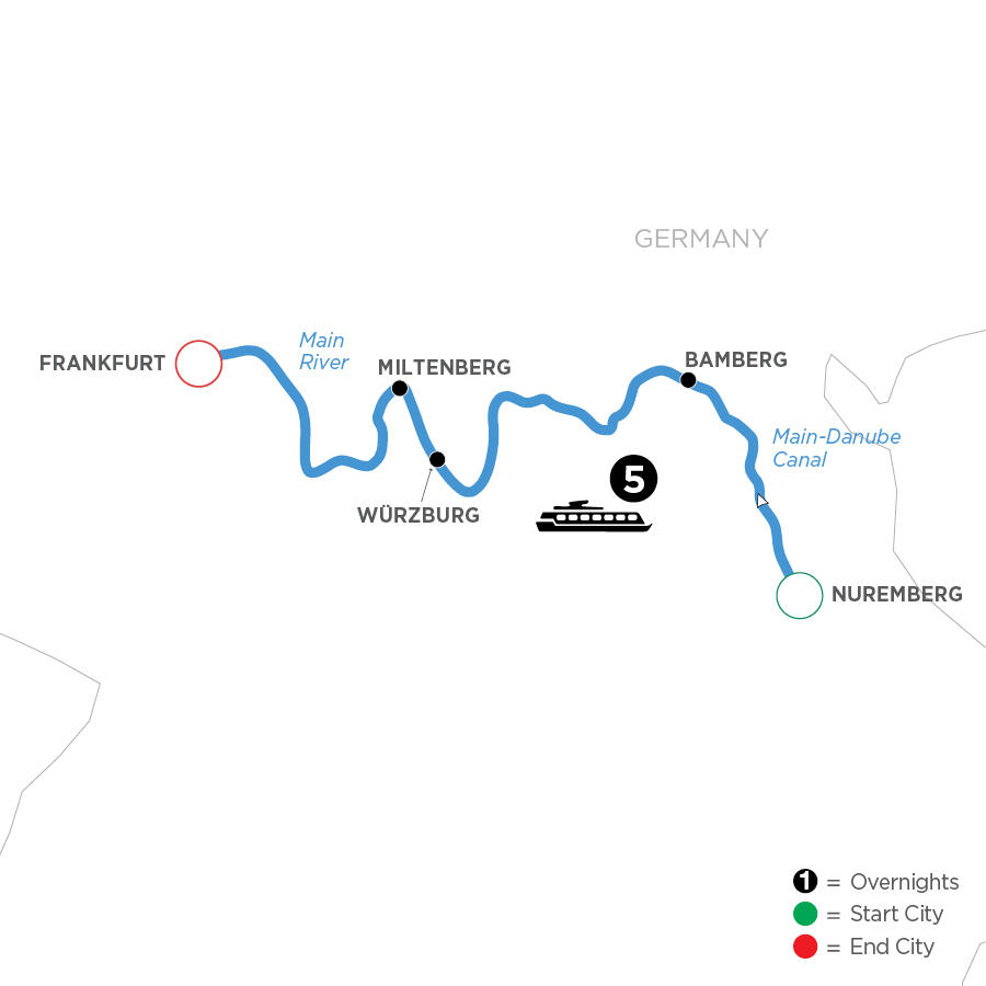 6 Day Avalon Waterways River Cruise from Nuremberg to Frankfurt 2027 - WNF