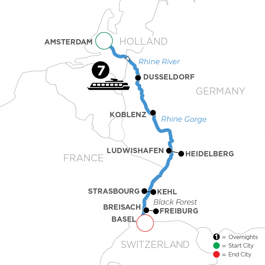 8 Day Avalon Waterways River Cruise from Amsterdam to Basel 2027 - WAW